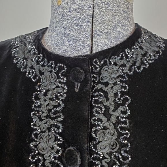 Vintage Duet Embroidered Velvet Bolero Style Jacket See Description for sizing - Picture 5 of 10